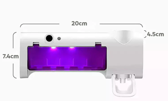 Dispensador de Cepillos Con Esterilización Uv incorporado