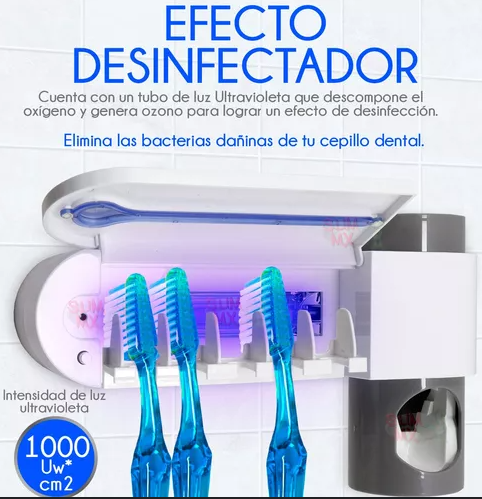 Dispensador de Cepillos Con Esterilización Uv incorporado